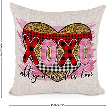 BESTORLOVE Valentines Day Throw Pillow Cover Case 20x20in