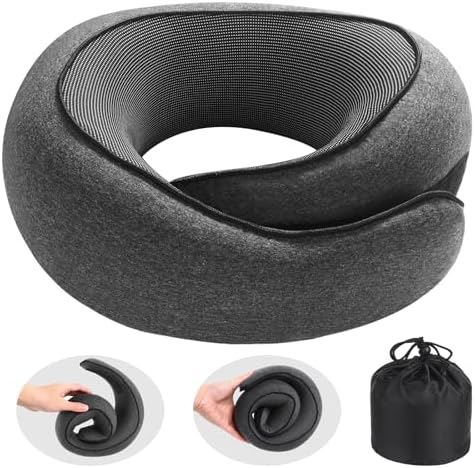 Badink Ergonomic Snail Neck Pillow with Magic Strap