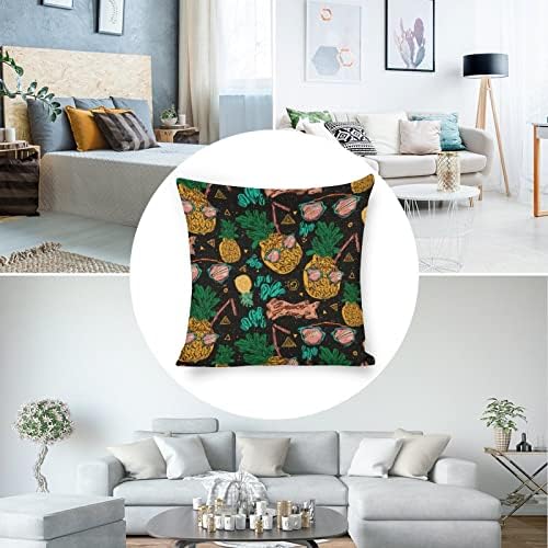 JOJOART Cute Pineapple Throw Pillow Covers Set of 2