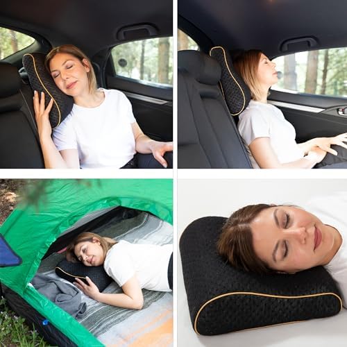 Travel Camping Memory Foam Pillow with Heat Regulation