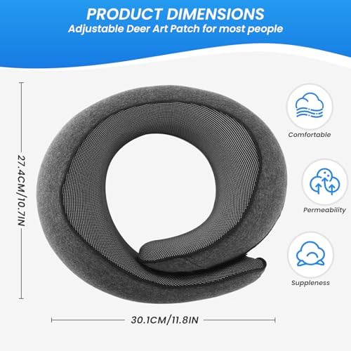Badink Ergonomic Snail Neck Pillow with Magic Strap