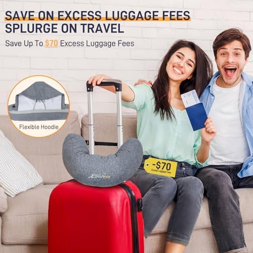 EZ4UVOY Stuffable Hood Pillow for Travel