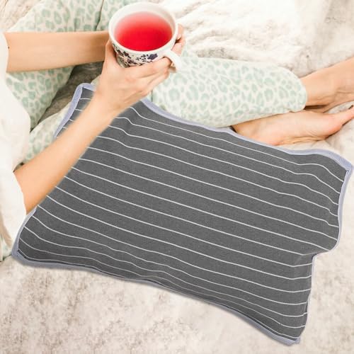 ULTECHNOVO 2Pcs Skid Pillow Towel Breathable Cover Striped Design