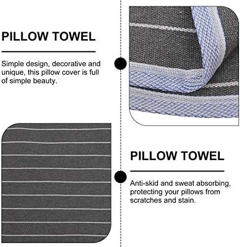 PRETYZOOM 2pcs Pillow Towel Covers - Breathable Nonskid
