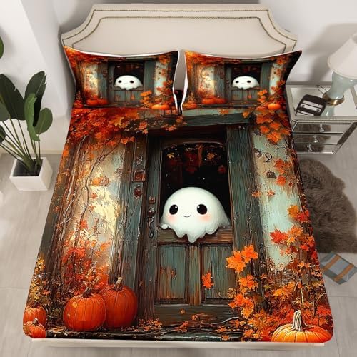Castle Fairy Cute Ghost Deep Pocket Twin Sheet Set