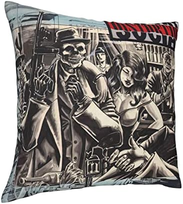 AMIOUDR 18x18 Inch Square Pillow Covers with Hidden Zipper