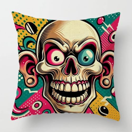 SuiHeill Linen Cotton Pillowcase 14x14in Twill Design