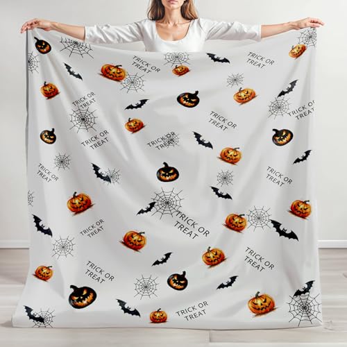 Funny Horror Ghostface Throw Blanket - Cozy Halloween Gift