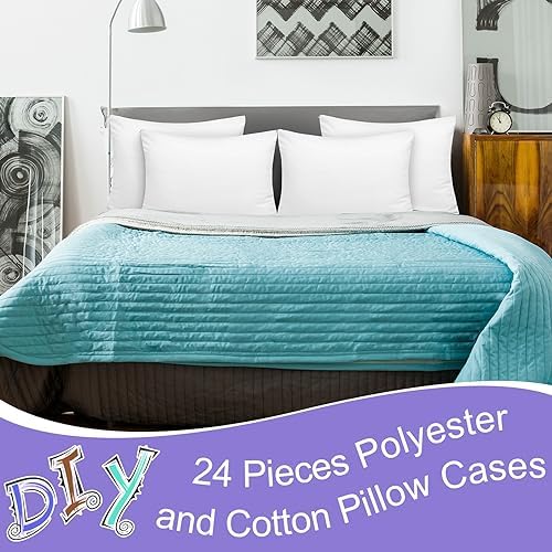 Shimeyao 8 Pcs Zippered Pillow Protectors 20x40 Inch