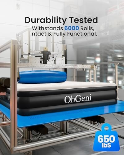 OhGeni Cal King Air Mattress with Built-in Pump
