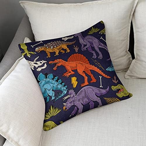 JOJOART Lizard Dinosaurs Cartoon Pillow Covers Set of 2