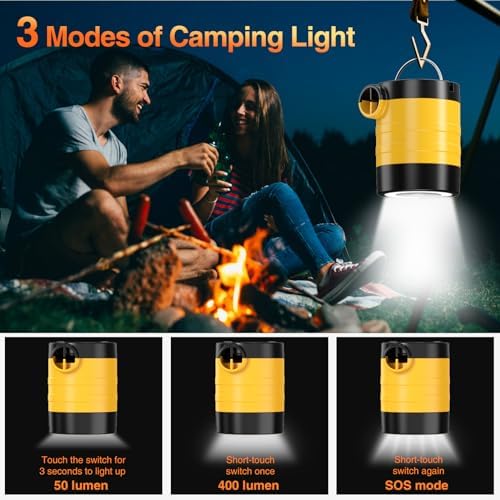 HUGERSTONE Rechargeable Air Pump with LED Light