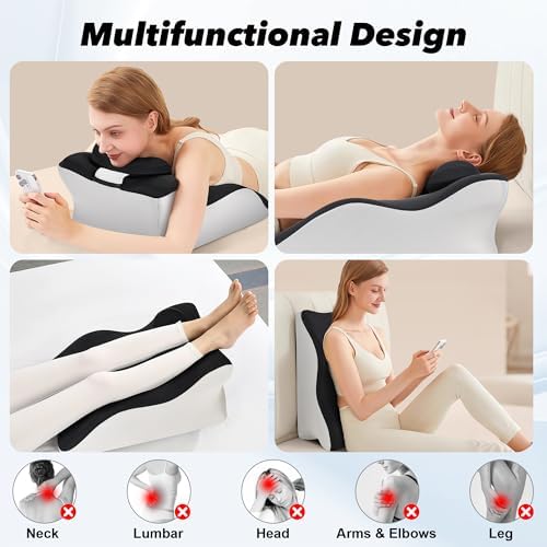 Aduken Back Pillow Wedge with Removable Headrest