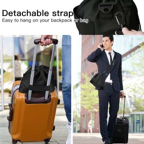 Homakover Travel Neck Pillow Carry Bag with Trolley Sleeve and Adjustable Strap