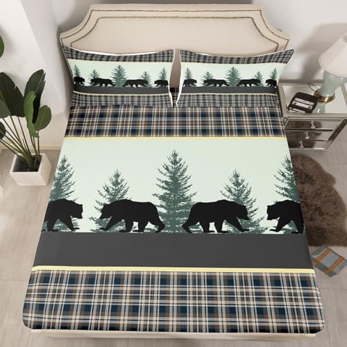 Castle Fairy Wild Bear Fitted Sheet Set 2 Pillowcases