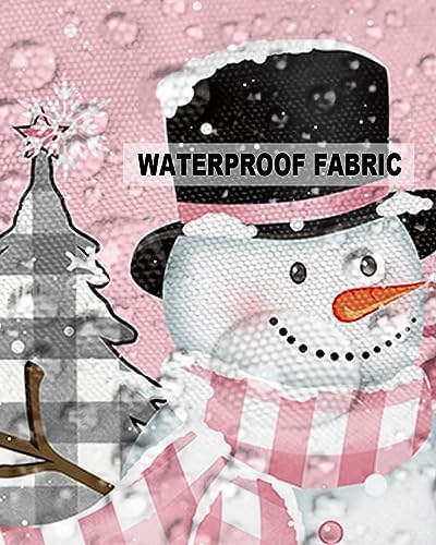 Waterproof Pillow Protector 2 Pack - Christmas Pink Design