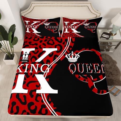 Manfei King and Queen Microfiber Sheet Set with Fur Patchwork