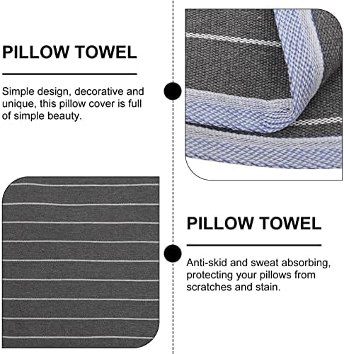 Healeved 2pcs Breathable Skid Pillow Cover Reusable Towel Cushion