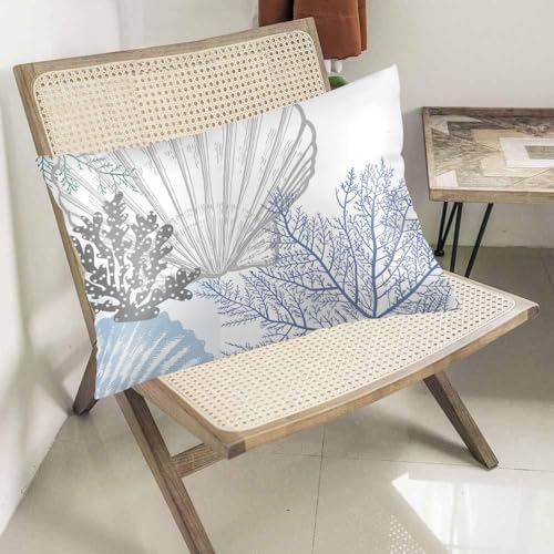Coral Pattern Pillow Case 20x26 Inch Coastal Design