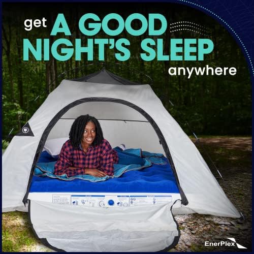 EnerPlex Portable Air Mattress with Pump - Twin Grey