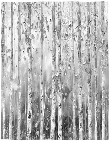 Forest Fleece Throw Blanket - Soft Cozy Reversible 30x40 Inches