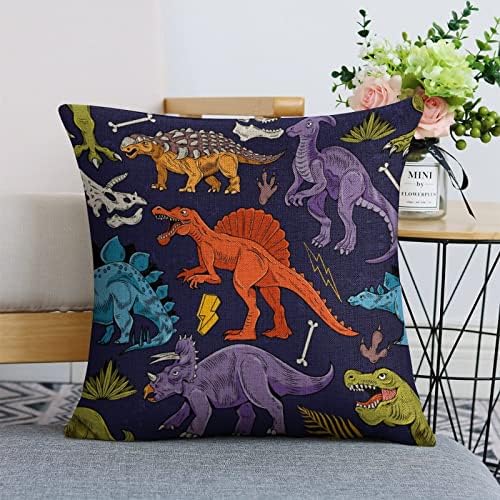 JOJOART Lizard Dinosaurs Cartoon Pillow Covers Set of 2
