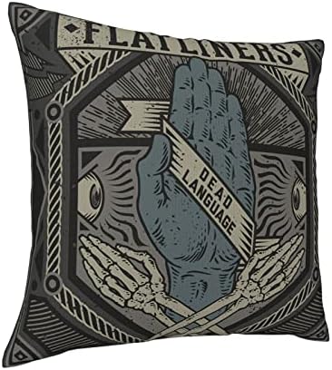 AMIOUDR Throw Pillow Covers 18x18 Inch Square with Hidden Zipper