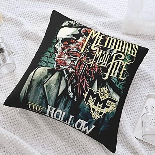 AMIOUDR Memphis Rock May Fire Band 18x18 Throw Pillow Cover