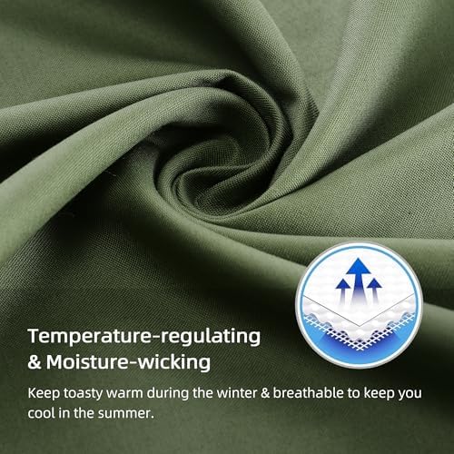 Best Season Cotton Pillow Protectors 2 Pack Olive Green