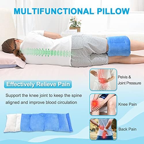 KAAMOS Knee Pillow for Side Sleepers with Adjustable Support