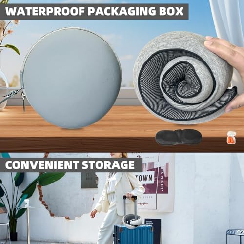 Premium Travel Pillow with 360 Support and Velcro Closure
