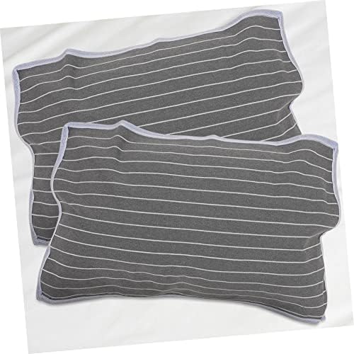 BESTYASH 2Pcs Anti-Skid Pillow Towel Covers Breathable Cloth Protectors
