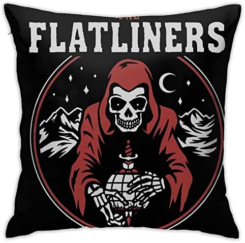 AMIOUDR Rock Flatliners Throw Pillow Covers 18x18 1