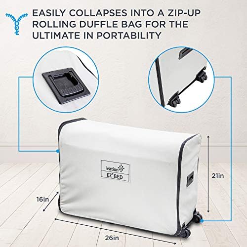 Ivation EZ-Bed Queen Air Mattress with Dual Pump and Deflate Defender