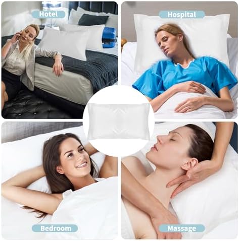 100 Pcs Kejjnyer Disposable Pillow Case Covers Non Woven 31 x 20 Inch
