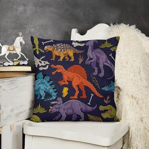 JOJOART Lizard Dinosaurs Cartoon Pillow Covers Set of 2
