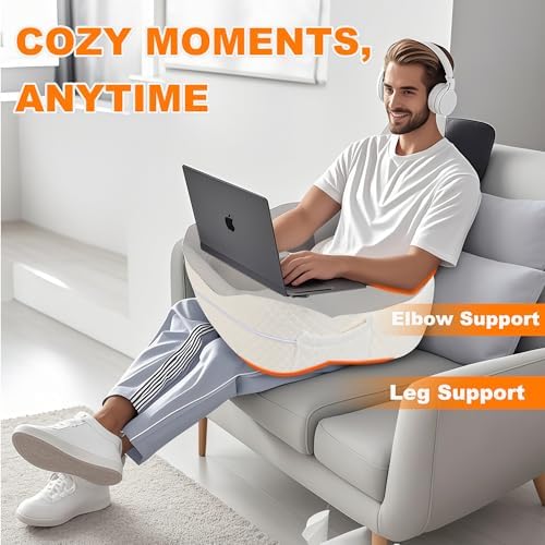 Leafora Reading Pillow for Laptop Gaming and Work