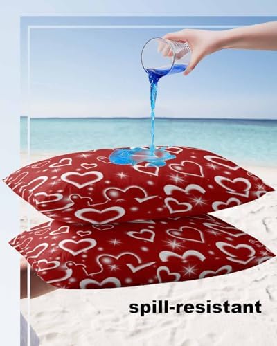 Waterproof Pillow Protector 2 Pack with Heart Design 1