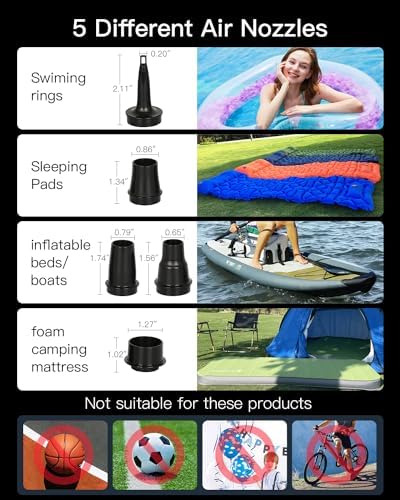 ACOTHOT Portable Air Pump for Inflatables 5KPA