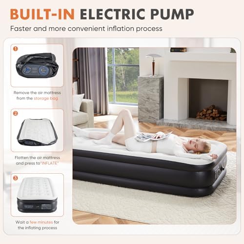 Elevon Queen Air Mattress with Built-in Pump