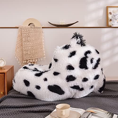 Meeting Story Cow Print Plush Reading Pillow with Arms