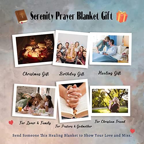 Sinlley Healing Throw Blanket 50x40 Religious Bible Verse