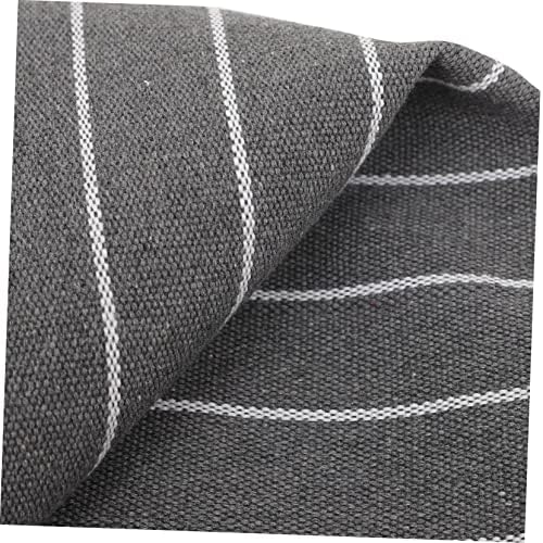 BESTOYARD 2pcs Gray Stripe Pillow Protectors with Zip
