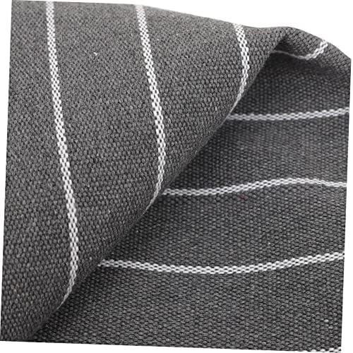 2PCS Non-Skid Pillow Covers with Grey Striped Design