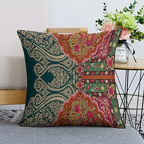 JOJOART Ethnic Textile Embroidery Throw Pillow Covers Set of 2