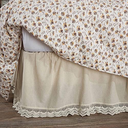 Flax and Lace King Bed Skirt 16 Drop