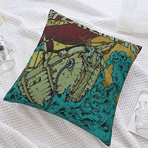 AMIOUDR Rock Flatliners Throw Pillow Covers 18x18