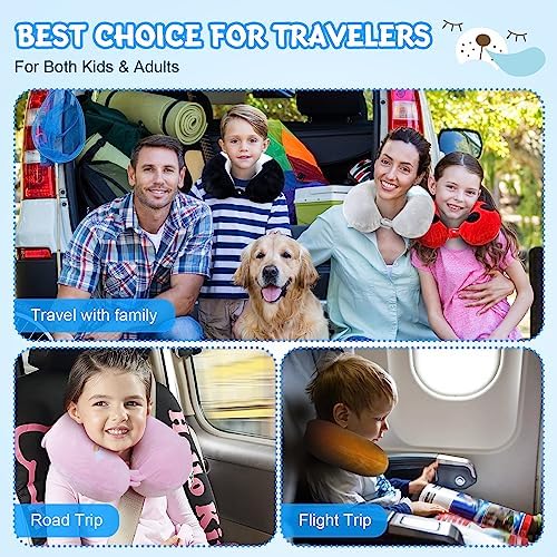 Cirorld Travel Pillow for Kids Bear 9-12 YO