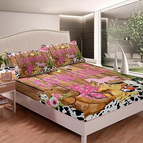 Castle Fairy Rustic Cowgirl Sheet Set with Pillowcases