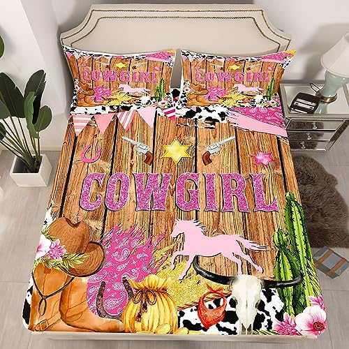Castle Fairy Rustic Cowgirl Sheet Set with Pillowcases